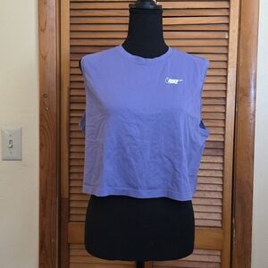 EUC Nike Women's Lavender Crop Top Tee Size Medium